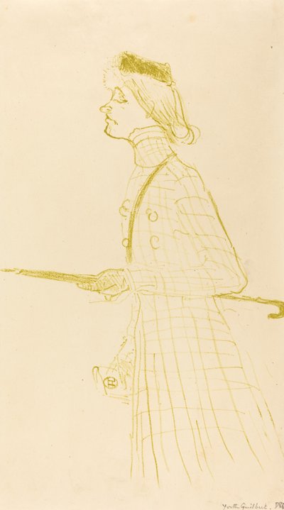 Yvette Guilbert af Henri de Toulouse Lautrec