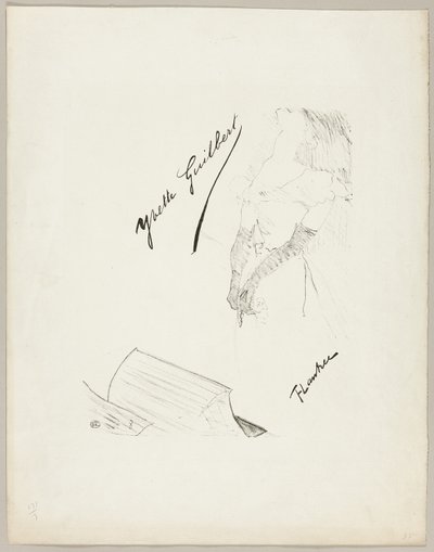 Yvette Guilbert af Henri de Toulouse-Lautrec