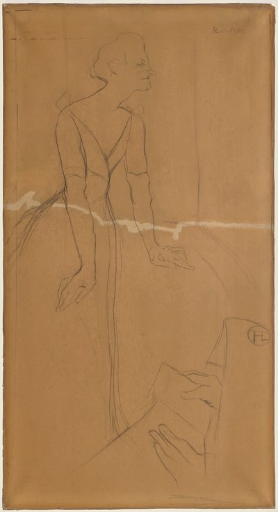 Yvette Guilbert af Henri de Toulouse Lautrec