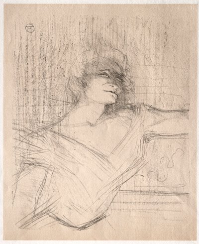Yvette Guilbert: I limen, 1898. af Henri de Toulouse Lautrec