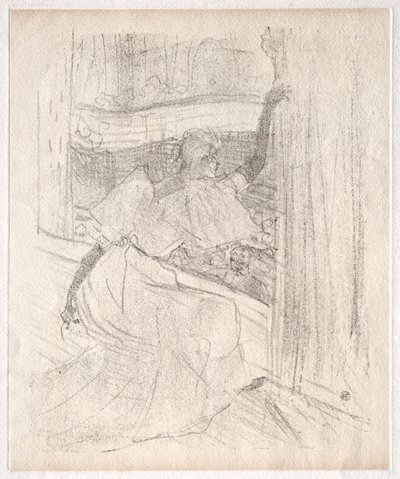 Yvette Guilbert: Saluting the Audience, 1898. af Henri de Toulouse Lautrec