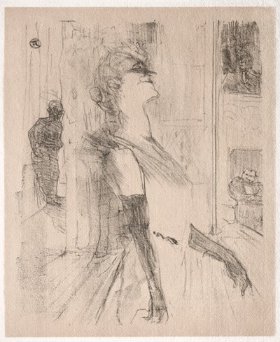 Yvette Guilbert: På scenen, 1898. af Henri de Toulouse Lautrec
