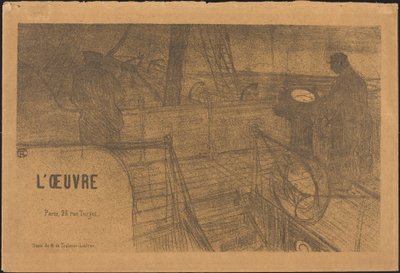 Prospekt Program for arbejdet af Henri de Toulouse Lautrec, Félix Vallotton, Antonio