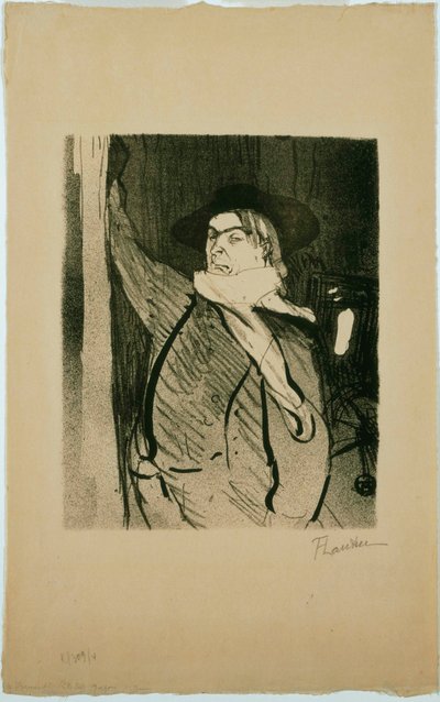 Aristide Bruant af Henri de Toulouse Lautrec