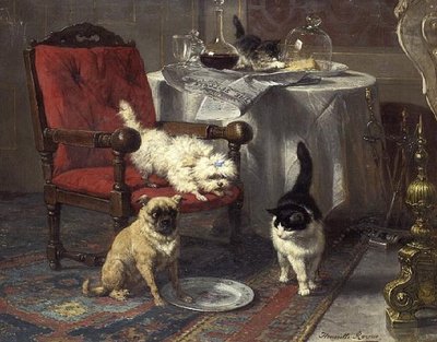 En smule ost (olie på lærred) af Henriëtte Ronner Knip