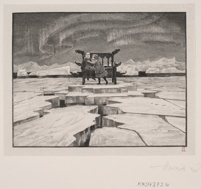 Illustration til H. C. Andersen: "Snedronningen" af Henrik Arnold Hamilkar Sørensen