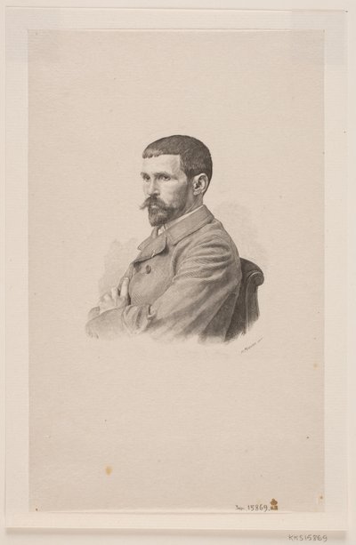 Portræt af maleren P. A. J. Dagnan-Bouveret af Henrik Arnold Hamilkar Sørensen