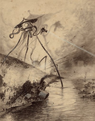 Martian Fighting maskine i Thames Valley af Henrique Alvim Correa