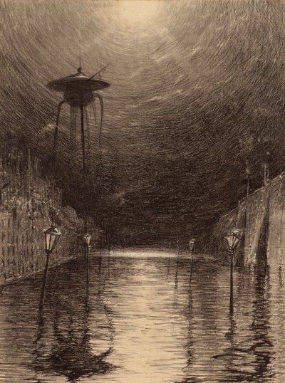 Martian Machine over Themsen af Henrique Alvim Correa