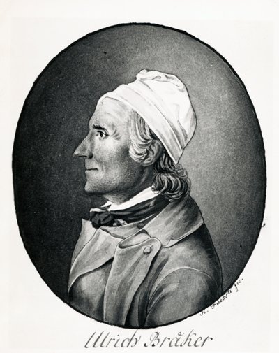 Portræt af Ulrich Braker (Nabis, Schweiz af Johann Heinrich Füssli