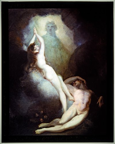 Evas skabelse (olie på lærred) af Henry (1741 1825) Fuseli
