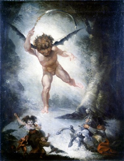 Robin Goodfellow (Puck) (En skærsommernatsdrøm) - af Fussli (Fuseli), Johann Heinrich (1741-1825) af Henry  Fuseli