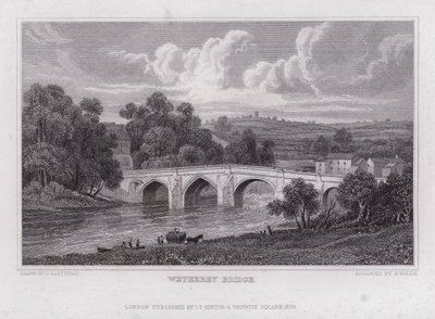Wetherby Bridge (gravering) af Henry (after) Gastineau