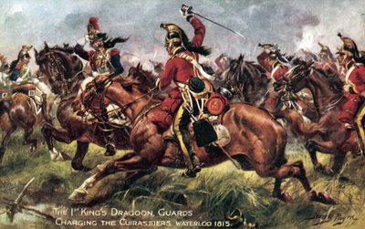 1. (Kings) Dragoon Guards, Slaget ved Waterloo, 18. juni 1815 af Henry A. Payne