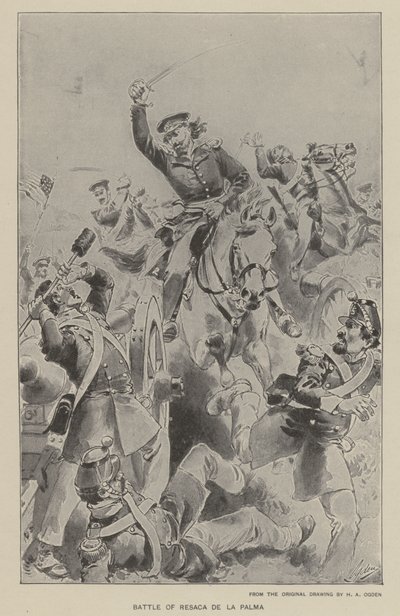 Slaget ved Palm Hangover (litho) af Henry Alexander (after) Ogden