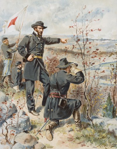 General Sherman ved Kenesaw Mountain under slaget ved Allatoona Pass, den 4. oktober af Henry Alexander (after) Ogden