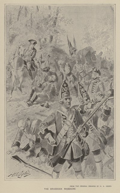 The Braddock massacredani af Henry Alexander Ogden