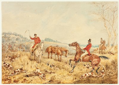 Jagt-scene af Henry Alken