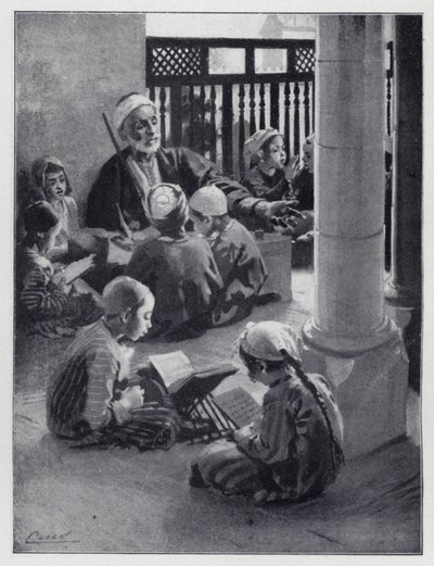 En østlig skolemester (litho) af Henry Andrew Harper