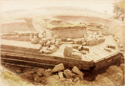Cilurnum eller Chesters (gouache, blyant og akvarel på papir) af Henry Burdon Richardson