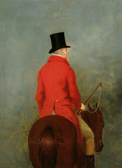 Portræt af Thomas Cholmondeley, den første Lord Delamere, på hans Hunter: A study for 