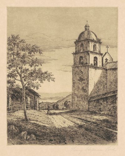 Mission Santa Barbara, ser mod syd af Henry Chapman Ford