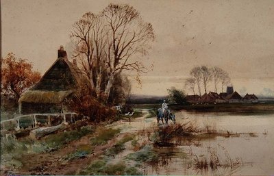 I nærheden af Reedham, Norfolk af Henry Charles Fox