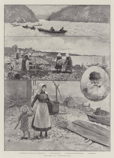 Skitser i Newfoundland af Henry Charles Seppings Wright