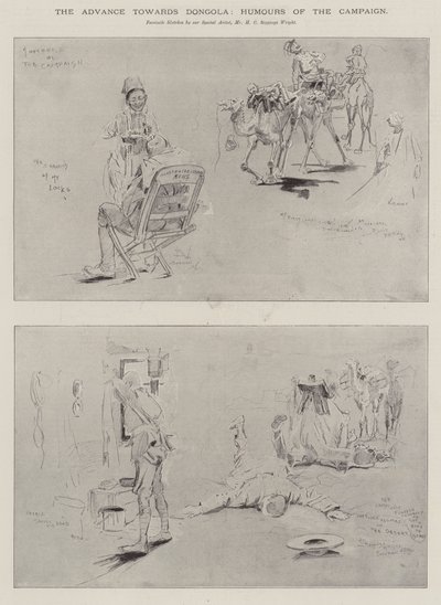 Fremrykningen mod Dongola, kampagnens humør af Henry Charles Seppings Wright