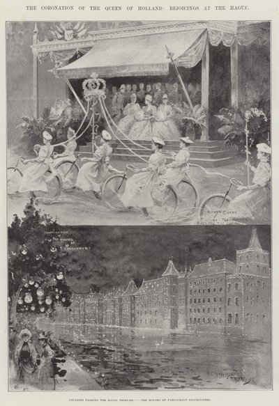 Kroningen af Dronningen af Holland, Glæder i Haag af Henry Charles Seppings Wright