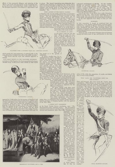 Frivillige typer for hundrede år siden af Henry Charles Seppings Wright