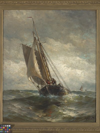 Running For Anchorage (olie på lærred) af Henry Chase