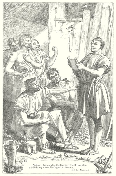 En skærsommernatsdrøm (kobberstik) af Henry Courtney (after) Selous