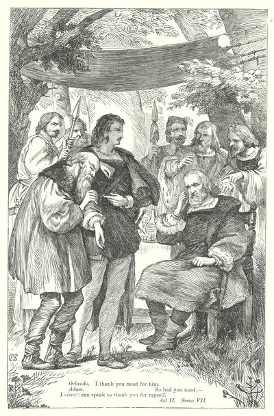 As You Like It (gravering) af Henry Courtney (after) Selous
