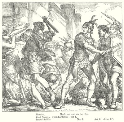 Coriolanus (kobberstik) af Henry Courtney (after) Selous
