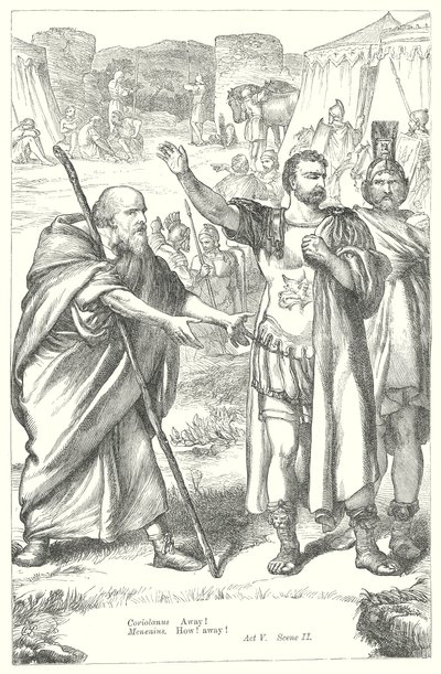 Coriolanus (kobberstik) af Henry Courtney (after) Selous