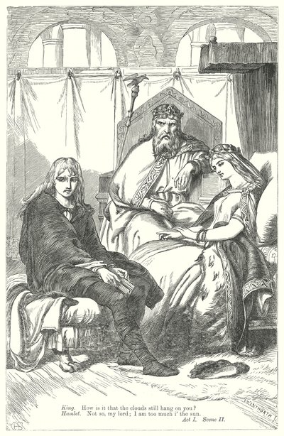 Hamlet (kobberstik) af Henry Courtney (after) Selous