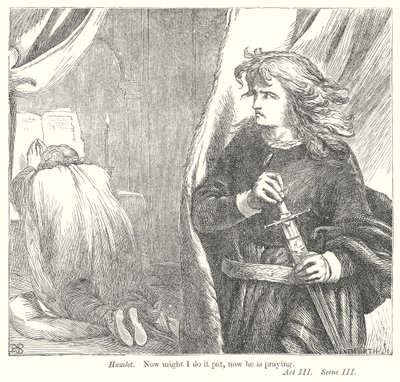 Hamlet (kobberstik) af Henry Courtney (after) Selous
