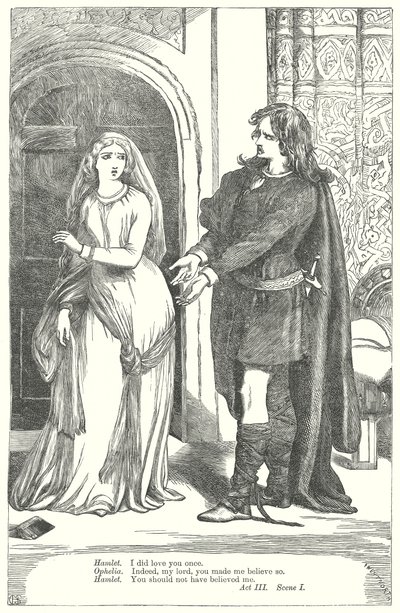 Hamlet (kobberstik) af Henry Courtney (after) Selous