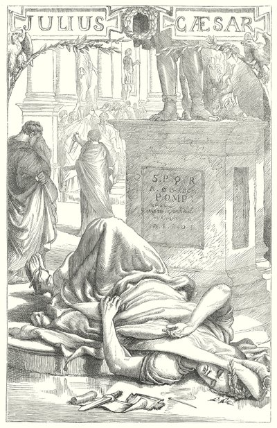 Julius Cæsar (kobberstik) af Henry Courtney (after) Selous