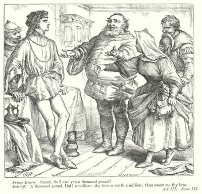 Kong Henrik IV del I (kobberstik) af Henry Courtney (after) Selous