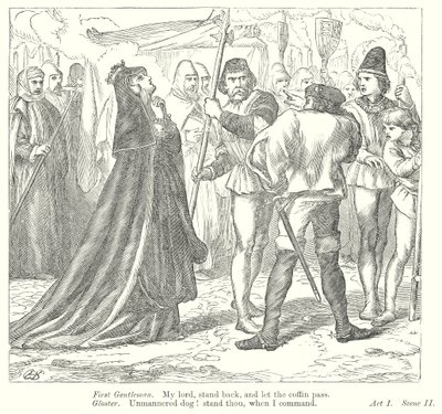 Kong Richard III (kobberstik) af Henry Courtney (after) Selous