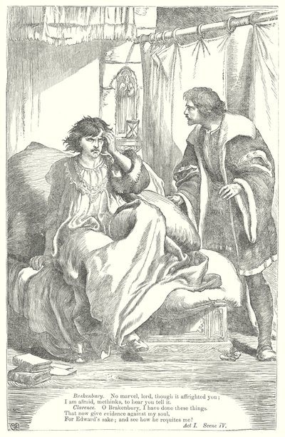 Kong Richard III (kobberstik) af Henry Courtney (after) Selous