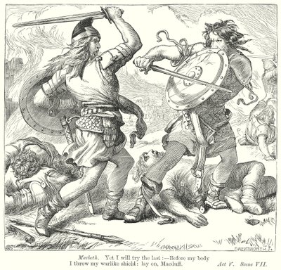 Macbeth (kobberstik) af Henry Courtney (after) Selous
