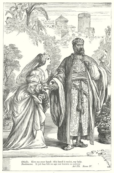 Othello (kobberstik) af Henry Courtney (after) Selous