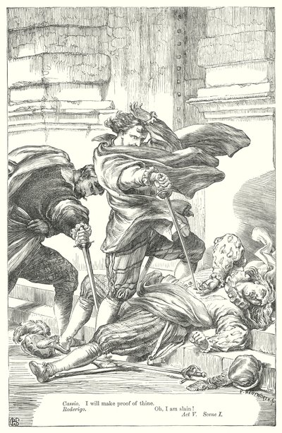 Othello (kobberstik) af Henry Courtney (after) Selous