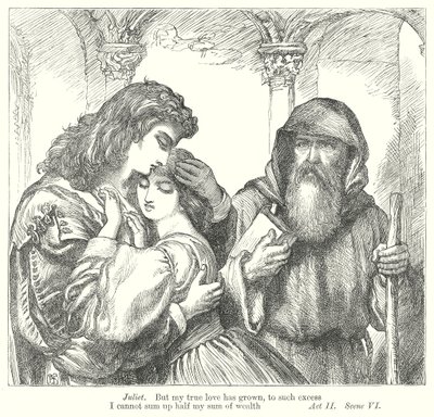 Romeo og Julie (kobberstik) af Henry Courtney (after) Selous