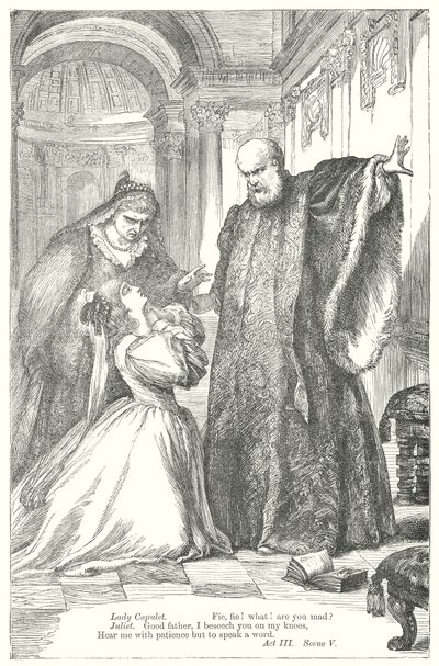 Romeo og Julie (kobberstik) af Henry Courtney (after) Selous
