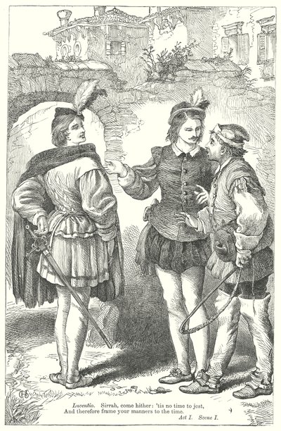 The Taming of the Shrew (gravure) af Henry Courtney (after) Selous