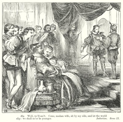 The Taming of the Shrew (gravure) af Henry Courtney (after) Selous